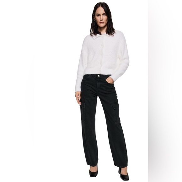 Mango POCKET CARGO JEANS size 12 - Picture 2 of 13